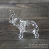 Elefante de cristal para llevar al por mayor, pequeño animal de escritorio, joyería de oficina, regalo, elefante de color AB, adornos de elefante de jade de cristal