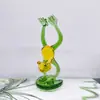 Rana de Cristal Animal Dibujos Animados Escritorio Pose Creativa Adornos Modelo Habitación Decoración Día del Niño Regalo de Cumpleaños