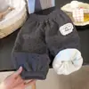Calça de Fleece Outono e Inverno para Meninas 2025 Nova Calça Jogger Estampada para Crianças, Calça Casual Quente para Bebês Meninas, Roupa Infantil