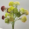 Bola de flor de renda artificial, peça decorativa de alta qualidade, material para arranjo floral, paisagismo, decoração de casa, flores artificiais para decoração