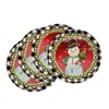 Manteles Redondos de Navidad Manteles Redondos de Mesa de Navidad Patrón Navideño Decoración de Mesa Festiva Manteles Individuales Venta al por Mayor Transfronteriza