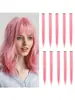 Pelucas y Extensiones de Cabello de Venta Caliente Transfronteriza para Comercio Exterior para Mujeres, Juego de Cinco Piezas, Estilo Cosplay Oreja Teñida, Pieza Única de Cabello Largo Recto Realista 58cm