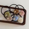 Candy Color Simple Hair Strap Faixa de borracha Corda de cabelo Coreia do Sul Mori Style Hair Ring Doce Cute Head Rope Ball Head
