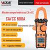 Victory VC606E braçadeira digital multímetro medidor de corrente CA braçadeira automática medidor VC606D
