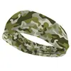 Diadema con estampado de camuflaje para hombre y mujer, misma banda elástica para el cabello, banda para el cabello estampada, banda para el cabello deportiva