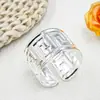 Amazon Transfronterizo Nueva Moda Anillo de Servilleta Abierto Metal Patrón Vertical Fabricante de Anillos de Servilleta Venta al por Mayor