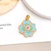 Colar Pingente Borboleta Flor de Quatro Pétalas Concha Acessórios para Joias DIY Design Simples e Requintado Acessórios Versáteis de Nicho