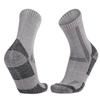 Calcetines de lana merino con parte inferior de toalla gruesa y tubo medio para senderismo para hombres y mujeres, calcetines cálidos para nieve al aire libre de otoño e invierno