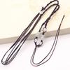 Material de joyería de bricolaje, colgante de jarrón de jade Hetian, cuerda, hebilla de seguridad de verano, colgante de jade Bodhi para hombres y mujeres, cuerda trenzada
