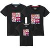 Ropa de verano de manga corta para suegros nueva familia de tres algodón fino ropa para niños ropa para enamorados venta al por mayor ropa de clase impresión generación de cabello