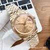 Relógio Datejust com Pulseira de Aço Inoxidável 904L, Calendário, Movimento Mecânico Automático, À Prova D'água, Luminoso, Relógio de Pulso Masculino, Gelo Preto