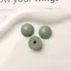 Estilo Japonês Simples Versátil Cor Sólida Redondo Acrílico Meia-Pílula Adesivo Brincos DIY Acessórios de Orelha Capa de Celular Materiais Acessórios