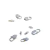 Fivela de Mola Polida de Aço Inoxidável Cauda de Peixe Acessórios para Joias DIY Ferragens Conexão de Colar Pulseira Fivela Japonesa Atacado