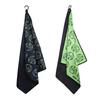 Toalha Esportiva 400Gsm Malhas Abacaxi Estampada Dupla Face Toalha Externa Toalha com Gancho para Golfe