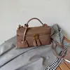 Bolsa de mão feminina de nicho retrô europeia nova de outono, estilosa, patchwork, de ombro único, transversal, de alta qualidade