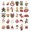Mistura 30 Desenho Animado Papai Noel Pingando Boneco de Neve Sino Alce Pingente Acessórios para Pulseira Chaveiro DIY