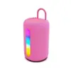 Subwoofer portátil transfronteiriço com luzes coloridas, alto-falante Bluetooth sem fio, alto-falante Bluetooth portátil de alto volume para exterior