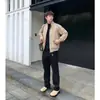 Chaqueta Harrington G9 estilo americano para otoño e invierno, chaqueta acolchada de algodón, estilo retro de tipo duro, chaqueta ejecutiva a prueba de tres (agua, viento, suciedad) para exteriores, abrigo casual para hombre