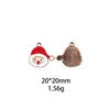 Calcetines de Papá Noel, Cascabeles, Sombreros, Accesorios de Joyería de Aleación para Manualidades, Accesorios para el Cabello Transfronterizos, Colgantes para Llaveros