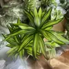 [Lirio de Bambú de 3 Puntas de 65 cm] Plantas Verdes Simuladas Diseño de Paisajismo Exterior Centro Comercial Hojas Verdes Arreglo Floral de Boda Decoración