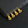 Colgante de Calabaza Hueca de Seis Caracteres Chapado en Oro Plata S925 de Cuerpo Completo Accesorio DIY Colgante de Calabaza de Plata 925
