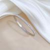 [Acero de Titanio de Cuerpo Completo] Pulsera de Acero de Titanio de Lujo Ligero Estilo INS Europeo y Americano Minimalista Transfronteriza Retro Acero Inoxidable con Diamantes Completos