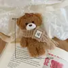 Colgante Original de Peluche de Oso de Peluche de Dibujos Animados Lindo, Bufanda de Alta Gama Estilo Coreano, Muñeco de Oso para Bolsas de Niñas, Regalo