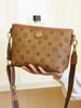 Bolso bandolera Banimei para mujer con dos asas, pequeño bolso cuadrado estampado, bolso de hombro moderno y versátil con asa ancha en colores contrastantes.