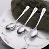 Regalo 13cm acero inoxidable cuchara de café cuchara mezcladora cuchara para té perfumado miel postre vajilla de acero inoxidable al por mayor