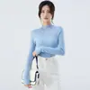 Suéter Puyuan 100% Lana de Cuello Alto Sin Costuras Integrado Tejido de Lana Capa Base para Mujer Suéter Capa Base de Lana para Mujer