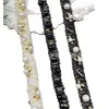 Venda Direta de Fábrica de Lantejoulas, Bordados Manuais, Tecido de Renda, Renda com Strass, Vestidos de Noiva, Acessórios para Sapatos e Chapéus, Código de Barras DIY