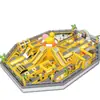 Castelo Inflável Grande Cênico Trampolim Infantil Novo Castelo Travesso Tobogã Grande Parede de Escalada Labirinto Chong Fora de Campo
