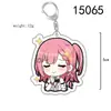 Chaveiro de Anime Periférico Honkai Star Rail Orvalho Branco 7 de Março Verde Quercetina Acrílico Pingente Dupla Face