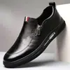 Zapatos de Cuero sin Cordones para Hombre, Zapatos de Viaje de Cuero Suave, Zapatos Blancos que Aumentan la Altura, Zapatos Casuales de Piloto, Zapatos Versátiles y Modernos Británicos para Hombre
