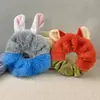 Diademas de Peluche Estilo Miniso de Judy y Nick de Zootopia para Niñas, Bandas Elásticas para el Cabello de Otoño e Invierno, Scrunchies, Accesorios para el Cabello