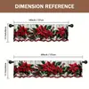 Cortinas Navideñas Nuevas Transfronterizas 2026 para Dormitorio y Sala de Estar, Tela Colgante Decorativa Impresa Digitalmente, Tela de Fondo para Decoración Festiva