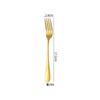 Cuchillo Occidental, Tenedor y Cuchara 1010 Oro Acero Inoxidable Vajilla Cuchara para Remover Café Pala para Pastel Juego de Cuchillo y Tenedor para Bistec de Hotel