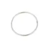 Pulsera Minimalista y Elegante para Mujer, Diseño de Nicho, Anillo Liso de Alto Grado Estilo Antiguo, Pulsera de Joyería de Aleación de Zinc Plateada