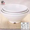 A5 Blanco Melamina Plástico Bol para Sopa de Res y Fideos Malatang Restaurante de Fideos Vajilla Sabor a Porcelana Bol de Ramin Bol para Sopa Bol Grande