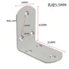 Soporte de ángulo de acero inoxidable clip de fijación de ángulo recto de 90 grados para mesas, sillas, estanterías, gabinetes, soporte de estante de hierro triangular tipo TL