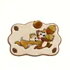 Tapete de Banheiro Espesso Absorvente Estilo Ponto Cruz Falso Caxemira Desenho Animado Fofo Tapete de Porta de Banheiro Temu Dropshipping