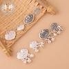 Colgante candado de larga vida de plata Xizang DIY Colgante de plata Xizang hecho a mano candado de larga vida collar de estilo étnico pulsera colgante accesorios