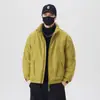 Jaqueta de Algodão com Gola Alta Masculina 2026 Inverno Zíper Estilosa Versátil Tendência Jovem Bonita Versátil Aconchegante Quente Casaco de Inverno