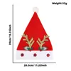 Chapéu de Rena com Galhos de Rena Estrela de Natal da Amazonia Transfronteiriça Fantasia de Festa de Natal Adereço para Foto Chapéu de Rena com Galhos de Rena Chapéu de Papai Noel