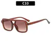Gafas de sol cuadradas de doble puente 2024, gafas de sol clásicas europeas y americanas para conducir, gafas de sol para exteriores para hombres y mujeres