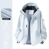 Chamarra abrigo de montaña para exteriores tres en uno a prueba de viento e impermeable para otoño e invierno, estilo camello, para mujer, engrosada para hombre