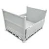 Caja de Vuelco Plegable de Metal, Caja de Almacenamiento de Metal, Jaula de Almacenamiento de Alta Resistencia, Caja de Hierro Plegable, Caja de Material Metálico, Caja de Chapa de Hierro