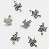 Acessórios DIY de Liga Metálica Mais Vendidos 15X21Mm Pingente de Personagem com Dupla Argola Acessórios para Colar Pulseira Chaveiro Joias Atacado