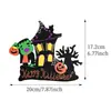 Productos de Madera de Halloween Transfronterizos Calabaza Creativa Casa Embrujada Accesorios Patio Exterior Festividad Artesanía de Madera Adornos