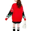 Suéter suave y pegajoso de comercio exterior navideño transfronterizo europeo y americano para mujer, otoño e invierno, nuevo, estilo perezoso suelto, top suéter retro, moda